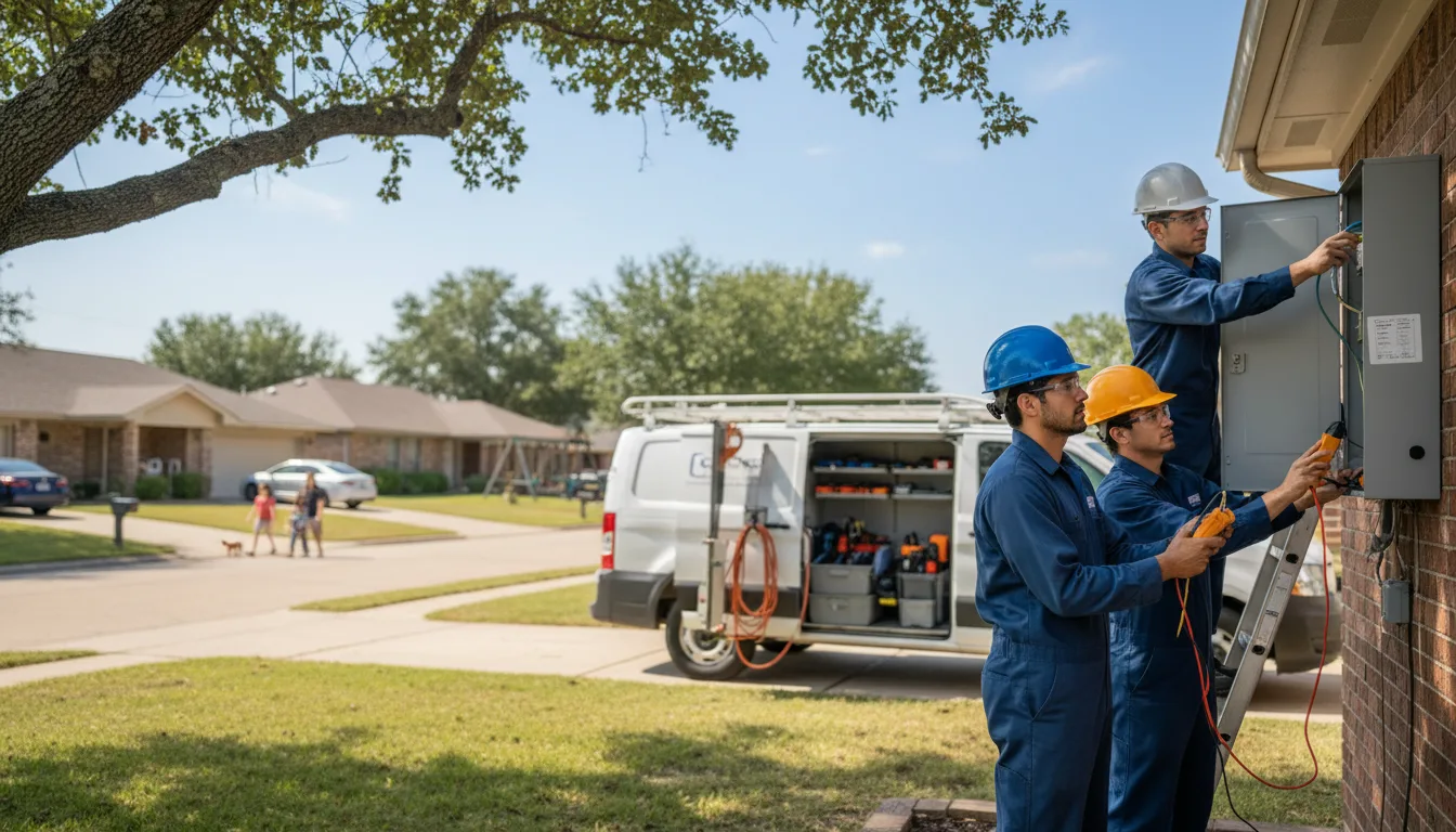 Certified electrician providing emergency electrical services in Everest, KS